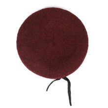 (wine red)1PC man 100% wool military beret Black red navy wool solid color army soldier tactical beret IR