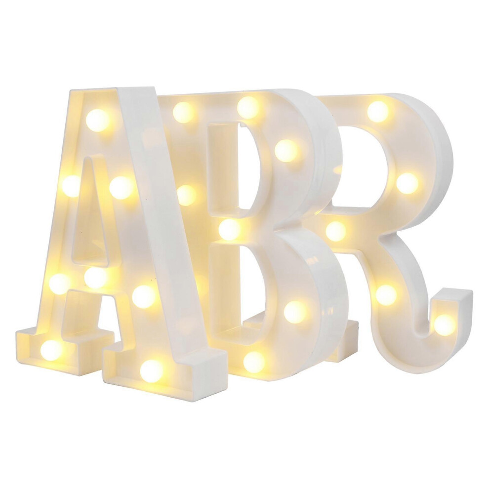 (As show, One size) 3pcs LED Lamp Letters Modelling Decoration Light Bar Night Light (White)-image-OPC-PGP78SD-NEW