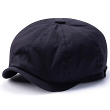 (black-M Head 56-58cm)Over Size Newsboy Hat for Big Head Men Cotton Beret Dad Flat Irish Caps Newsies IR