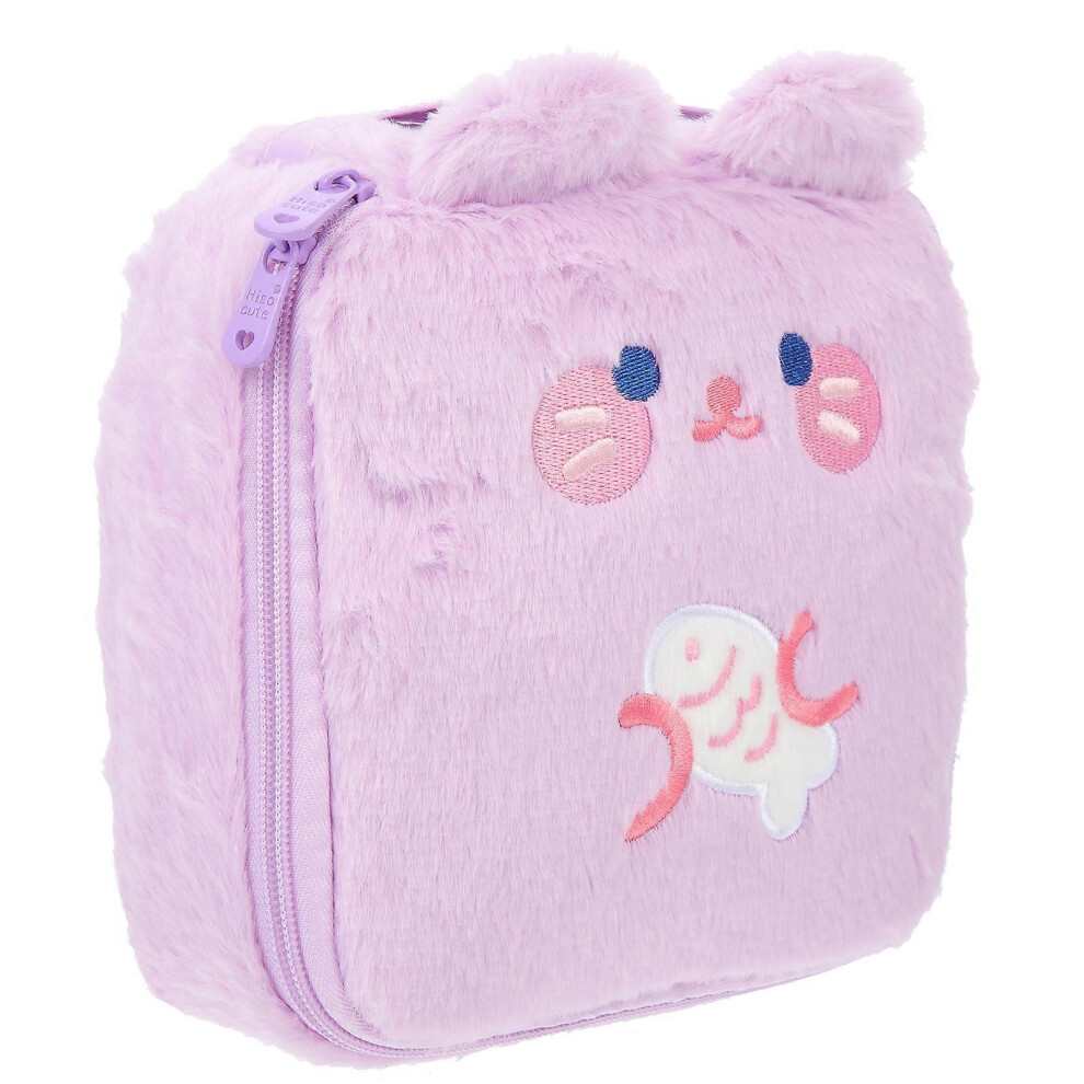 (As show, One size) Period Pouch Large Capacity Cosmetic Bag Decorative Menstrual Pad Bag Portable Bag