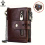 (Red) 100% Genuine Leather RFID Men Cowhide Wallets Coin 2