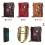 (Red) 100% Genuine Leather RFID Men Cowhide Wallets Coin 7