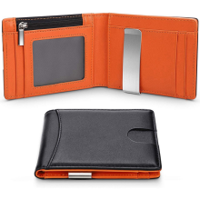 (Black) Carbon Fiber Rfid Slim Meninchs Wallets Credit Car