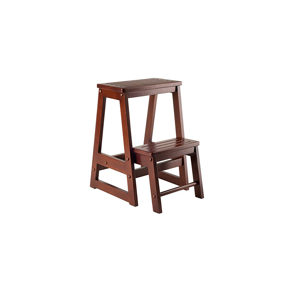 Winsome Wood -WW Stool Antique Walnut