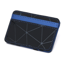 (Blue) New Hot Sale Unisex Leather Magic Money Clips Wall