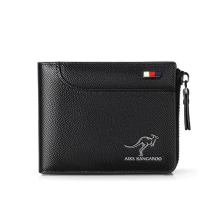 (black) Luxury Designer Wallet for Men PU Leather RFID Cre