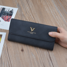 (Black) Long Ladies Vintage Clutch Womeninchs Long Wallet