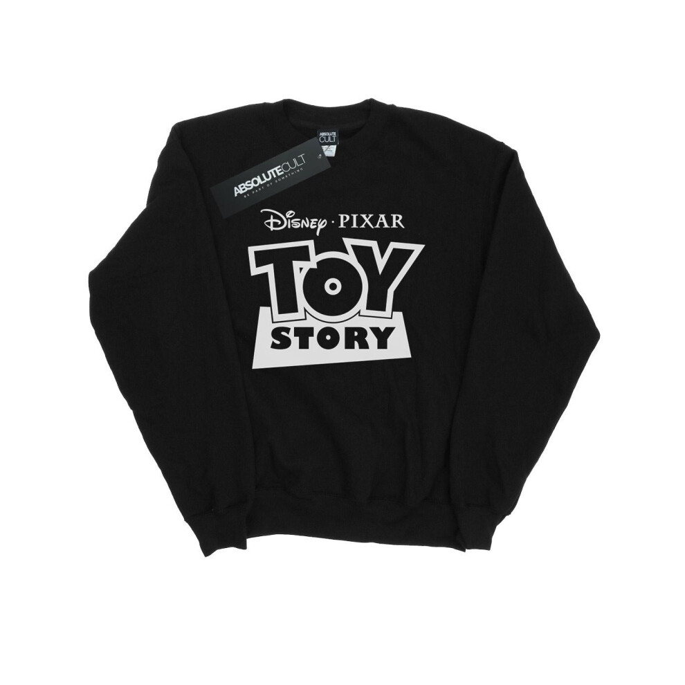 (XL, Black) Disney Mens Toy Story Logo Outline Sweatshirt