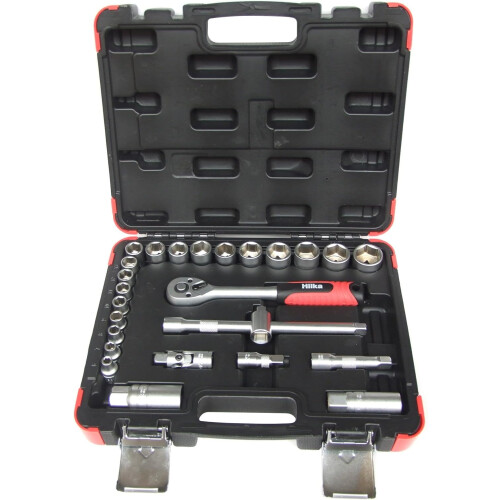 Hilka Hilka Socket Set 26 piece metric 3/8 " inch drive sockets tool kit 2