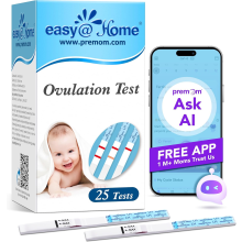 Easy@Home 25 x Ovulation Test Strips, Ovulation Predictor Kit, Powered