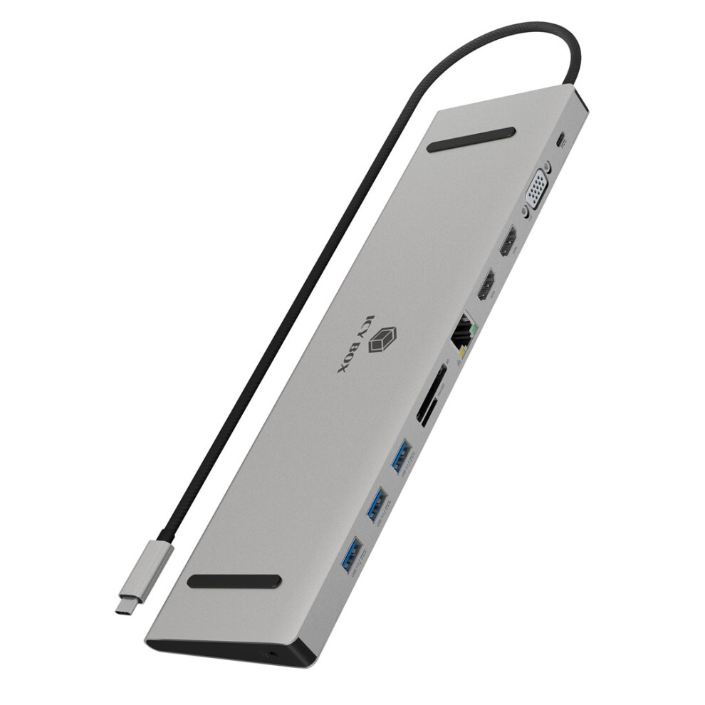 Icybox Docking Station Usb-C -> Hdmi/Vga/Usb-A/Usb-C/3.5Mm 4250078174790