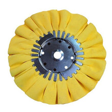 Roda de Polimento Renegade 10" Diâmetro x 5/8 Arbor 16 Ply Amarela para Alumínio e Aço Inoxidável