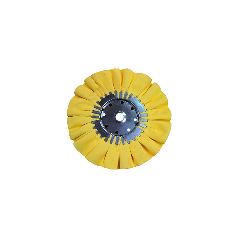 Renegade Products Buffing Wheel 10 Dia X 5/8 Arbor 16 Ply Yellow Treat for Polishing Aluminum and Stainless
