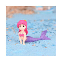 (Ροζ ίσια ουρά) Mermaid DIY Mini Dollhouse Micro Landscap Decor