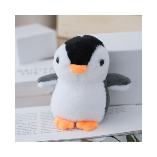 (Μαύρο) Λούτρινο μπρελόκ Penguin Αξιολάτρευτο γεμισμένο