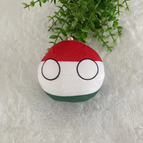 (Ουγγαρία) Polandball Countryballs Anime Παιχνίδι βελούδινο κρεμασ