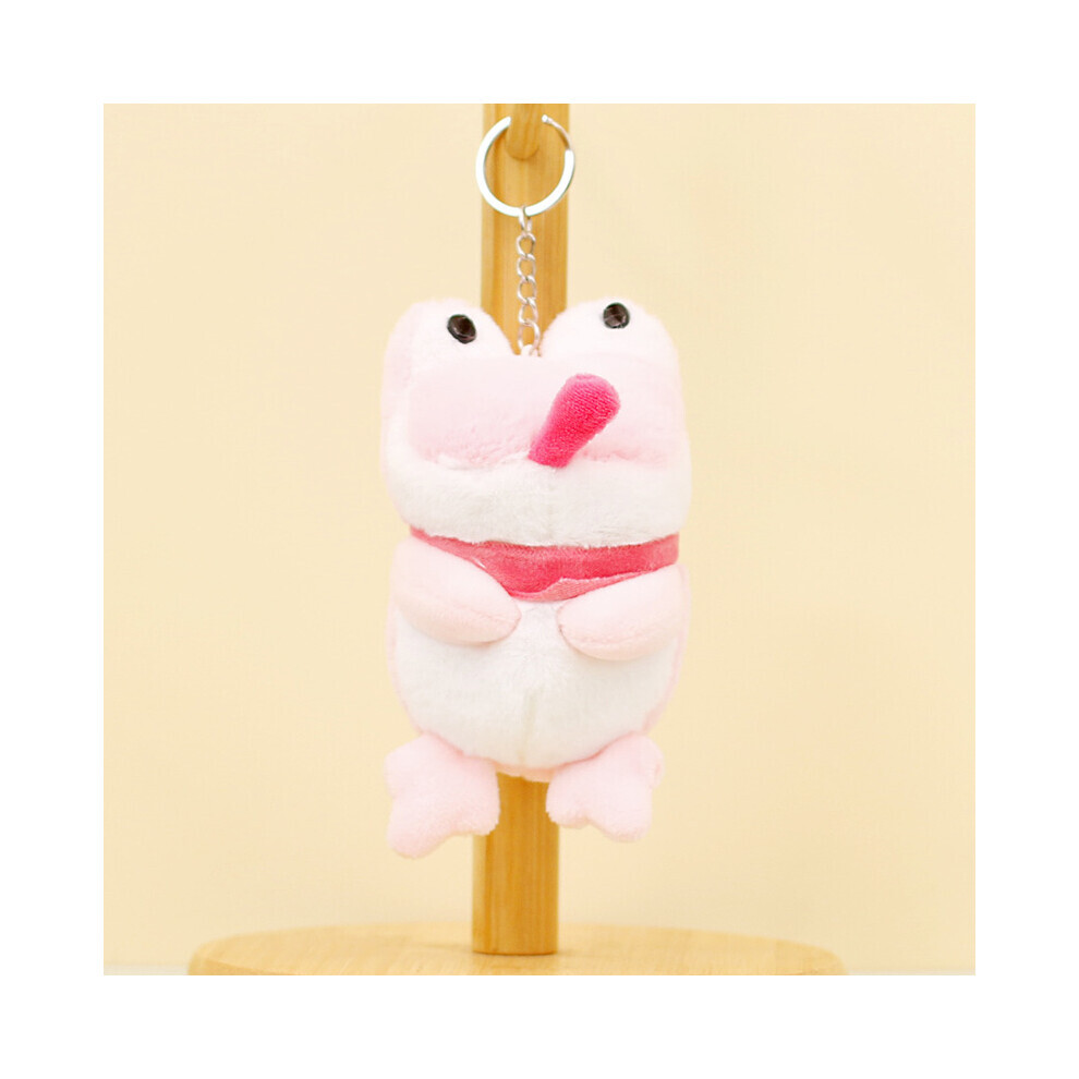 Portachiavi Rana In Peluche Kawaii - Ciondolo Morbido Per Borsa Verde 8.9cm