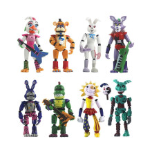 (8 kpl) 3/8 kpl Animefiguuri Five Night At Freddy Irrotettava yhteinen Fnaf-toimintafiguuri