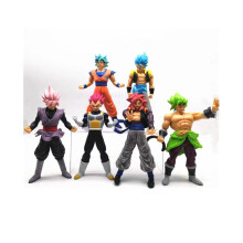 (18cm 1000g) Keräilyt Dragon Ball Z Figuurit 7 tuuman PVC Super Saiyan Goku Vegeta Broly mallifiguurit
