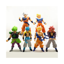(18cm 1100g) Keräilyt Dragon Ball Z Figuurit 7 tuuman PVC Super Saiyan Goku Vegeta Broly mallifiguurit