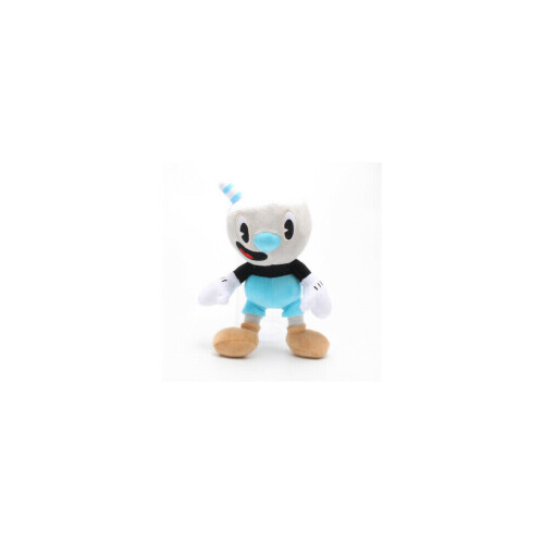 (Μπλε) Cuphead Game Cuphead & Mugman Mecup Brocup Λούτρινο παιχνίδι