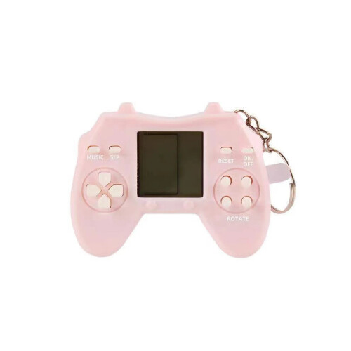 (Ροζ) Μπλοκ Tetris Blast Mini Gamepad Παιχνίδι Ρετρό Ηλεκτρονικά Κρεμασ