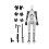 (Λευκό) Τυχερό τυπωμένο 3d Doll 13 Joint Movable Τρίτης γενιάς εικο 1