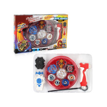 (Punainen 400 g) Battle Engaging Xd1681 Top Spinning Top -setti luotettavalla metalliseosrakenteella