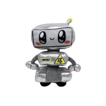 (Robot, 35*28CM) Plush Lankybox Toy Mechanical Toy Robot Fox Helmet With Sound Gift Removable