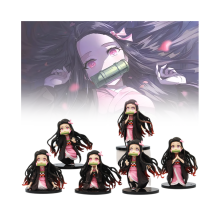 6 kuvaa Demon Slayer Nezuko Pvc malli lelunukke työpöydän koristelu lahjakokoelma