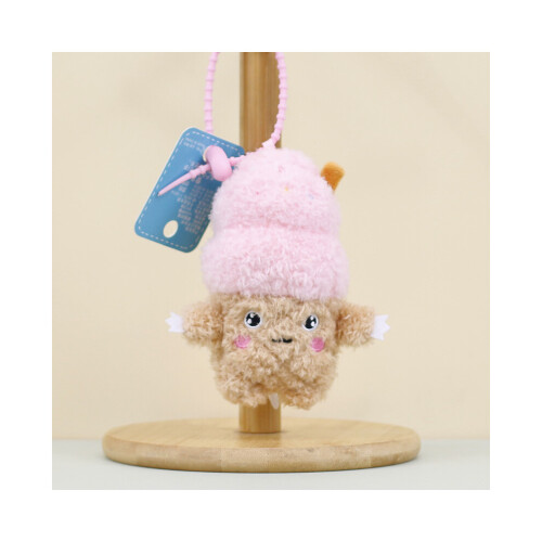 (Ροζ) Ice Cute Cream βελούδινη τσάντα παιχνιδιών Κρεμαστό κούκ