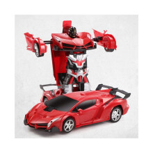 (Lamborghini rojo) Transformer RC Robot Coche Control Remoto 2 en 1 Juguete