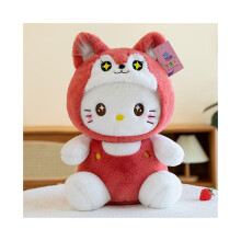 (Punainen, 40 cm/15,75 tuumaa) Hello Kitty -sarjakuva-asukoristelu Pehmolelu-nukketyynyhuoneen koristeet