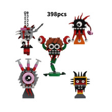 (398 piezas) Bloques de construcción de parásitos Sprunki, juguete, juego periférico, educativo, regalos para
