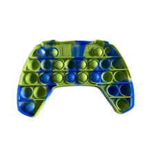 (Verde manzana y azul) Juguete antiestrés Push Pop It para aliviar el estrés, juego de manos, mando de control