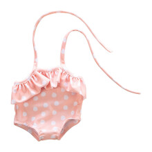(Pink) 45cm Nukkelelu Vaatteet Bowknot Uimapuku Painettu vaatteet Vaatteet Vain lapsi