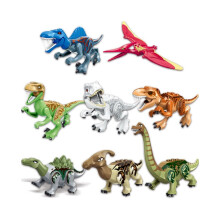 (4) 8 kpl Jurassic Dinosaurs Rakennuspalikat Tyrannosaurus Rex Figuurit Tiilimallit