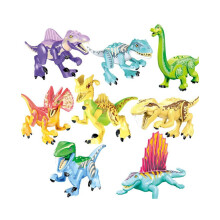 (11) 8 kpl Jurassic Dinosaurs Rakennuspalikat Tyrannosaurus Rex Figuurit Tiilimallit