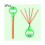 (Πράσινο) Claws Five Bubble Wand Toy 32 Holes Smiley Face Πορώδες Χέρι Κρατών 1