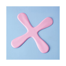 (Pink) Four Leaf Childrens Soft Boomerang Colorful Fun Interactive Safety Puzzle Toy