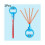 (Μπλε) Παιχνίδι Five Claws Bubble Wand Toy 32 Holes Smiley Face Πορώδες Χέ 1