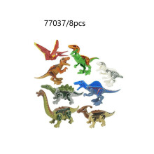 (Set1-8PCS) 8kpl Mini Jurassic World Park Dinosaur Building Blocks