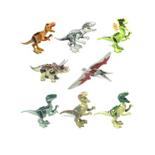 (1) 8 kpl Jurassic Dinosaurs Building Blocks Tyrannosaurus Rex Figuurit Tiilimallit