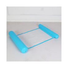 (Azul cielo) Flotador reclinable creativo con drenaje para natación circular para adultos y niños