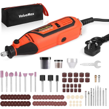 ValueMax Rotary Tool Kit, 130W Powerful Rotary Multi Tool with Variable Speed, Mini Grinder Set with 119pcs Accessories