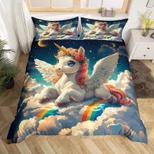 (White,blue, King(No Comforter)) Dream Catcher Bedding Set Navy Blue Galaxy Glitter Double Comforter Cover,Girls Womman Bohemian Style Feather Duvet Cover Extoic Hoho Decor Bed Set