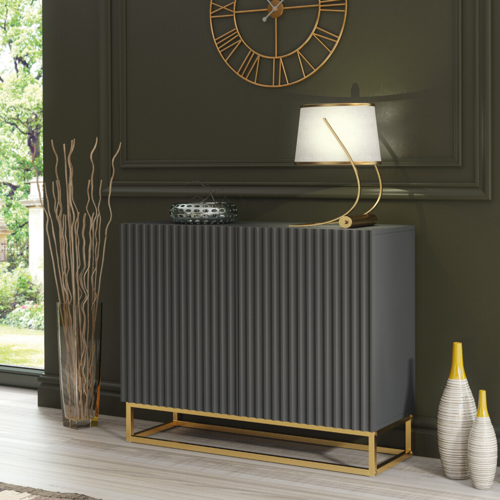 Ripple 100cm Sideboard - Modern Fluted Design