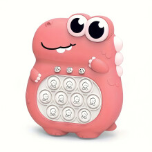 (?Dinosaur?Pink) [Smart Toy] 4 Modes Smart Toy | 999 Game Levels, Fast-Press Gaming Machine, Handheld Console, Quick Puzzle Game Device, Bubble Pop Toy with Lights