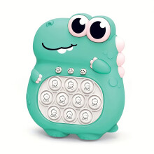 (?Dinosaur?Green) [Smart Toy] 4 Modes Smart Toy | 999 Game Levels, Fast-Press Gaming Machine, Handheld Console, Quick Puzzle Game Device, Bubble Pop Toy with Lights