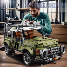 (Green Off-road Vehicle Model Building Blocks) [1018pcs Green Car] 1018pcs Cool Green Off-Road Car Building Block Model | Fashionable Green Car Off-Road Sports Car Blocks